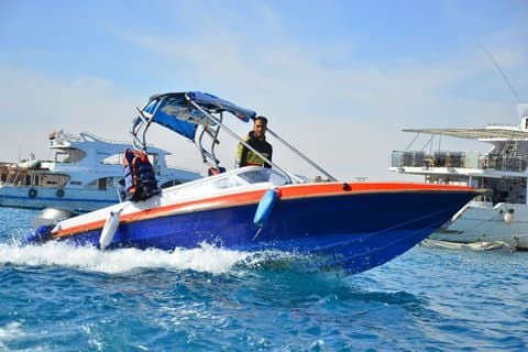 Hurghada-Privé Speedboot Dolphin House Snorkelen en watersporten