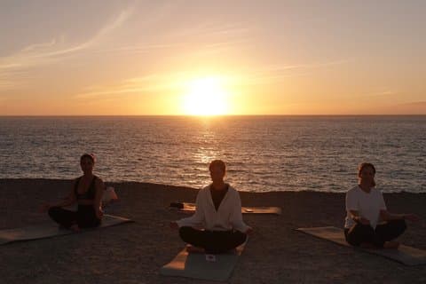 Women-only Sunset Yoga by the Ocean in Tenerife