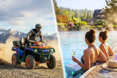 Da Cracovia: avventura in quad in montagna e tour delle sorgenti termali