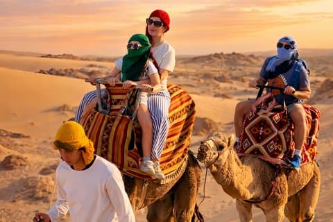 Timlalin Dunes Solnedgång upplevelse med Camel Ride & Tea Picknick