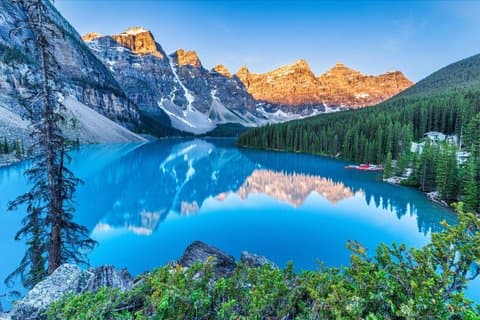 Moraine Lake und Lake Louise Sunrise Serenity Tour