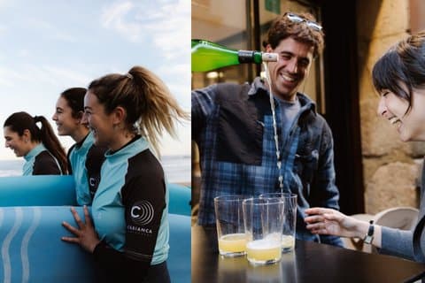 Surf Lesson and Pintxos Tour in San Sebastian