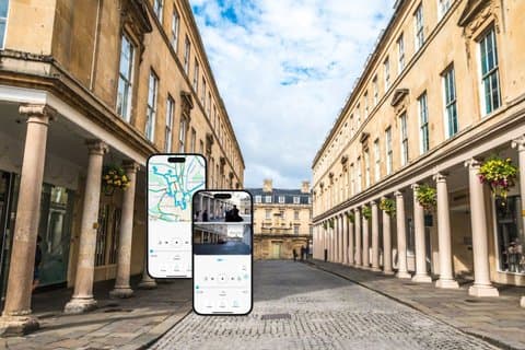 Bath Bridgerton vandretur af optagelse sted med Mobile App