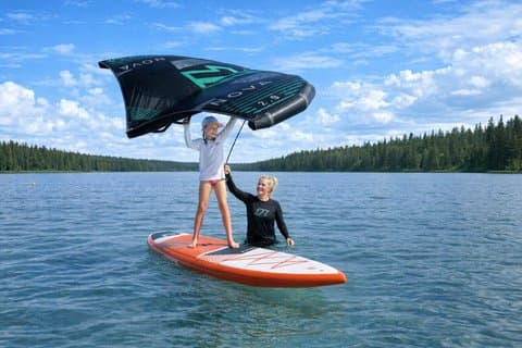 Wing Suping Wing Foiling without the Foil