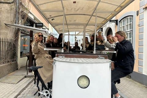 Prosecco & øl sykkel i gamlebyen