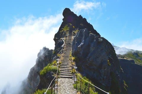 Madeira PR1 guidad tur Pico Areeiro Pico Ruivo med biljetter