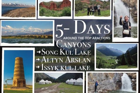 Quirguistão Tour de 5 Dias em torno de Issyk Kul Lake & Song Kul Lake