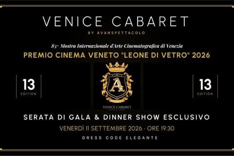 Veneto Cinema Glass Lion Award Entrébiljett i Venedig