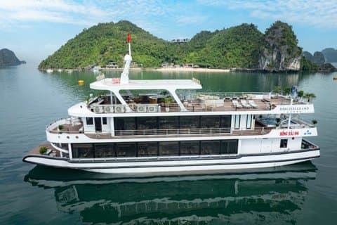 Hanoï : Hercules 5 - Croisières en baie d'Along Star Ha avec déjeuner buffet