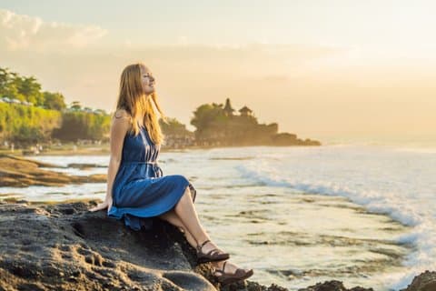 Privat dagstur i Ubud og Tanah Lot-tempelet