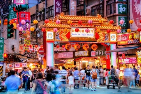 Visite du marché nocturne de Taipei
