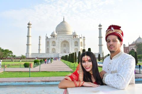 Excursion privée d'une journée au Taj Mahal avec déjeuner au départ de Delhi