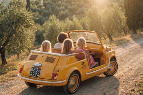 Chianti Day Escape de Florença em um Fiat 500 Vintage
