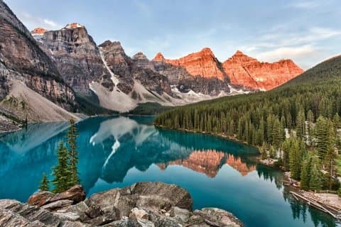 Banff: Moraine Lake, Lake Louise, Waterfall/Canyon & Banff Town