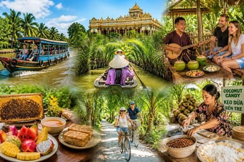 Mekong Delta: My Tho, Ben Tre & Sampan Ride 1 day