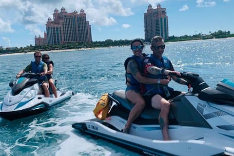 3 Island Jet Ski Tour Swimming Pigs Snorkeling and FREE Transport