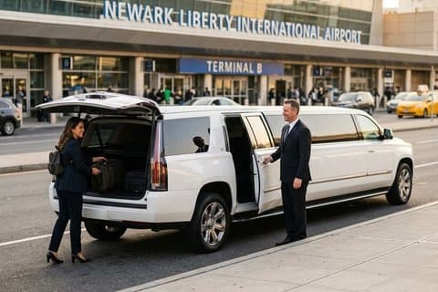 New Jersey Airport Luxury Arrival Transfer em Limousine (EWR/TEB)