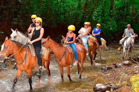 Zipline e equitação Aventura em Punta Cana com paradas
