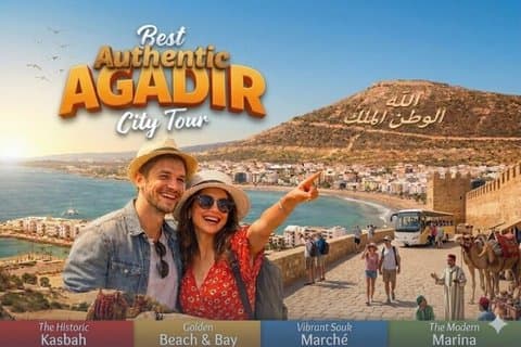 Agadir City Tour, Kasbah, Marché local avec Guide touristique
