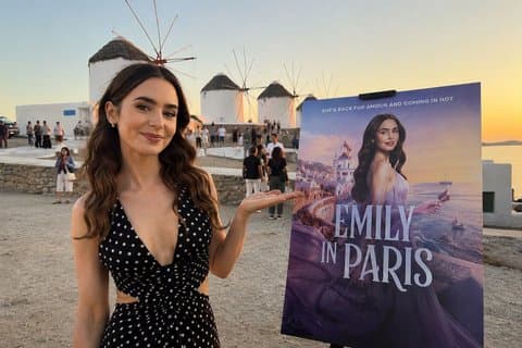 Emily i Paris Walking Tour Mykonos Inspelningsplatser