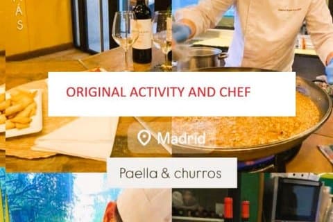 Madrid: Matlagingskurs i paella og churros, skinke- og vinsmaking