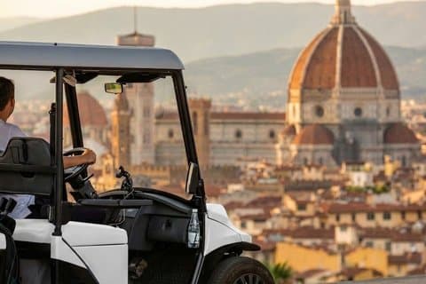 Florence panorama golf handlekurv tur + Piazzale Michelangelo