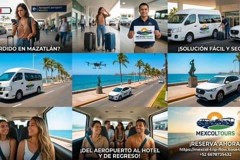 Transfer per sedan van de luchthaven naar uw hotel in Mazatlán.