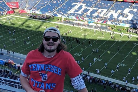 Tennessee Titans fotbollsmatch på Nissan Stadium