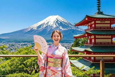 Monte Fuji, Hakone, Owakudani, Chureito Pagoda e Oshino Hakkai
