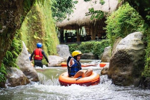 Ubud River Cave Tubing Adventure and Gorilla ATV Quad Bike
