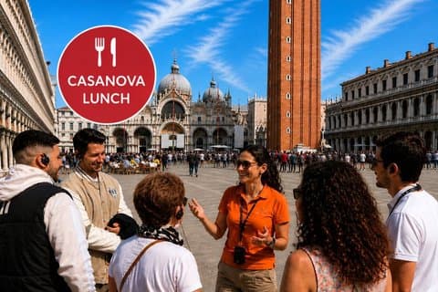 Venedigs bedste sælger: Basilica & Doge, Gondola + Casanova Lunch