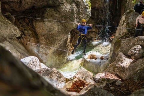 Via Ferrata Gola di Hvadnik, Gozd Martuljek, Alpi Giulie, Da Bled