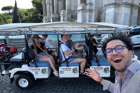 Rome in Golf Cart Trastevere and Jewish Ghetto