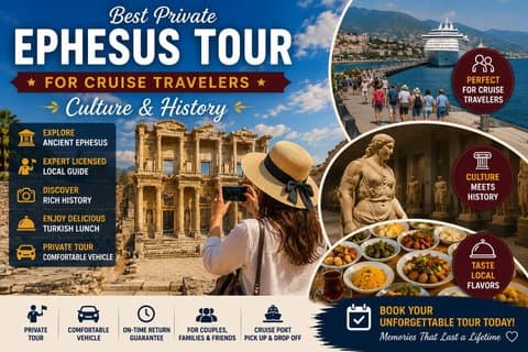 Beste privétour door Efeze voor cruisereizigers: cultuur & geschiedenis