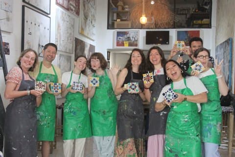 Create Your Zellige Mosaic in Tangier + Tea Experience