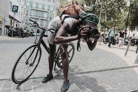 Lisboa sykkeltur privat tilpasset og profesjonell fotografering