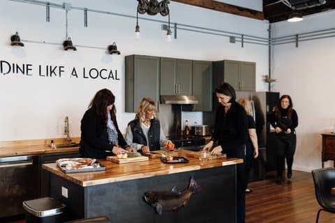 Alaskan Salmon Cooking Class & Dining Experience