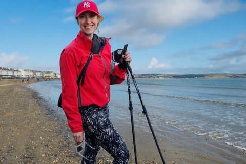 Nordic Walking Tour van Weymouths Iconische bezienswaardigheden