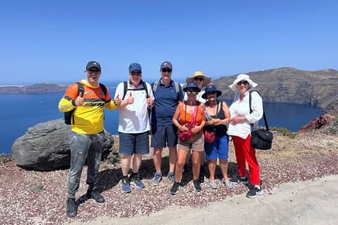 Santorini Caldera Wandeling van Fira naar Oia met gids