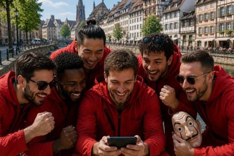 Udendørs Escape Game med temaet Team Robbery i Strasbourg