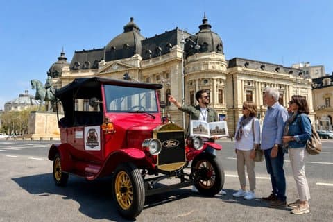 Bukarest: Privat bytur med elektrisk retro bil