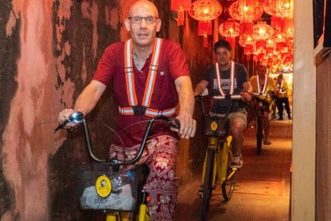 Bangkok Night Bike Tour Flower Market og Chinatown med middag
