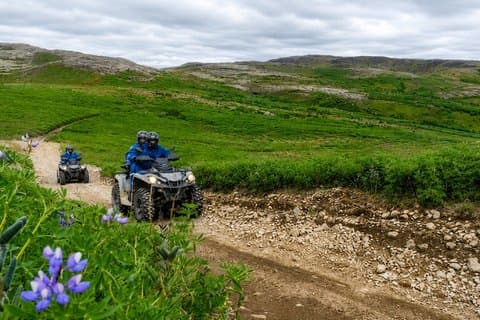 1 Stunde ATV Quad Tour : Abholung von Reykjavik (2 Personen pro ATV)