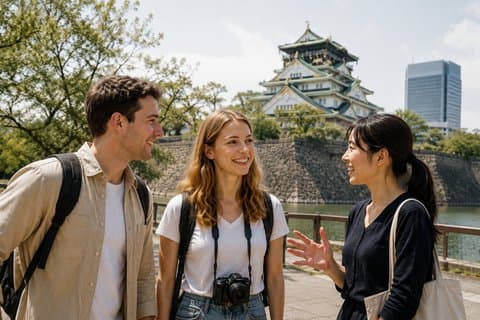 Osaka Local Tour with Easy Japanese from Kansai Airport