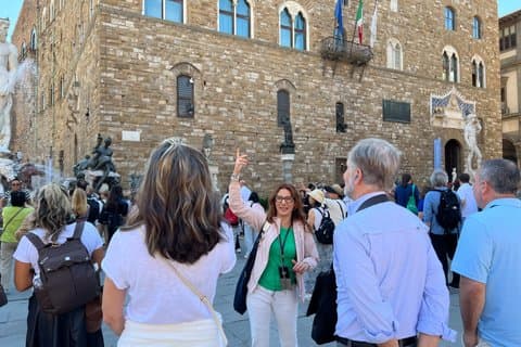 Florenz Spaziergang mit Accademia, Uffizien & Mittagessen