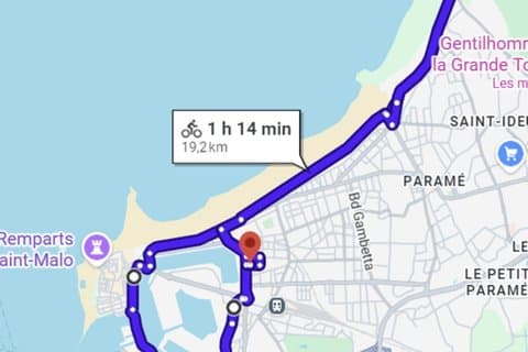 Guided bike tour in Saint Malo 3h