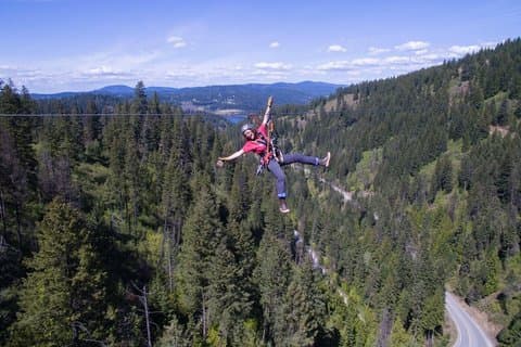 Lake Coeur d'Alene Zipline Tour