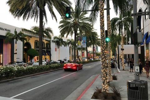 Visite libre de Beverly Hills et Rodeo Drive