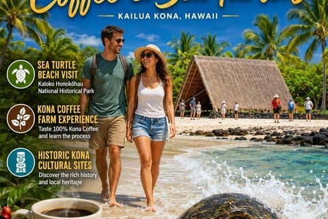 Kona Shore Excursion: Sea Turtles, Historic Kona & Coffee