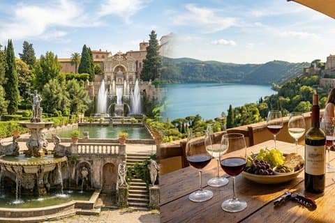 Villa D'Este and Wine Tasting in Castel Gandolfo Private Tour with Driver